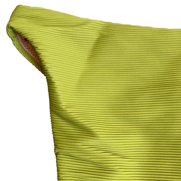 NWT J. Crew Ribbed High Rise Cheeky Bikini Bottom Chartreuse Green Sz XXS - Picture 9 of 16